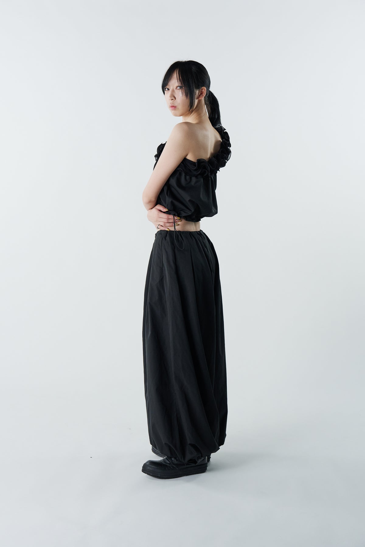 Ruffele One Shoulder Top