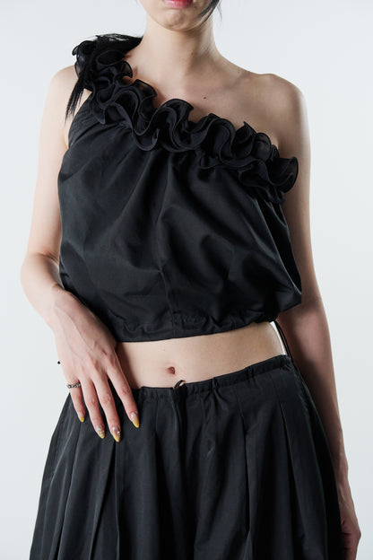 Ruffele One Shoulder Top