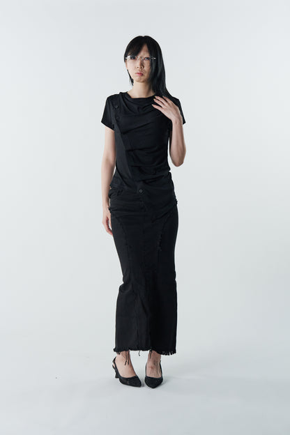 Drape Noir Top