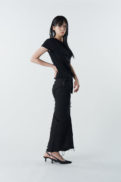 Drape Noir Top