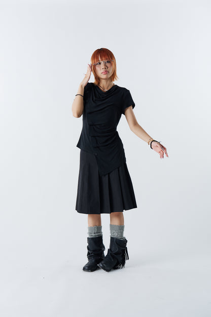 Drape Noir Top