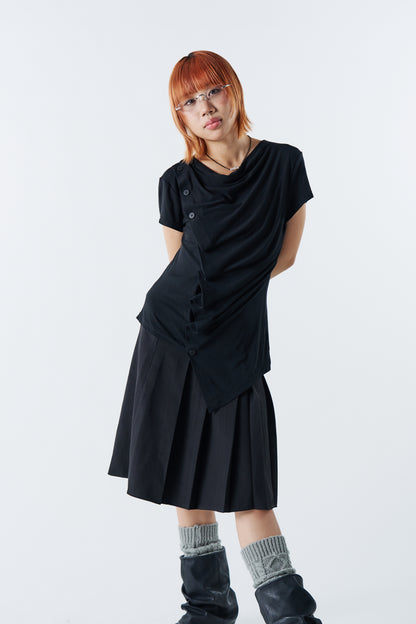 Drape Noir Top