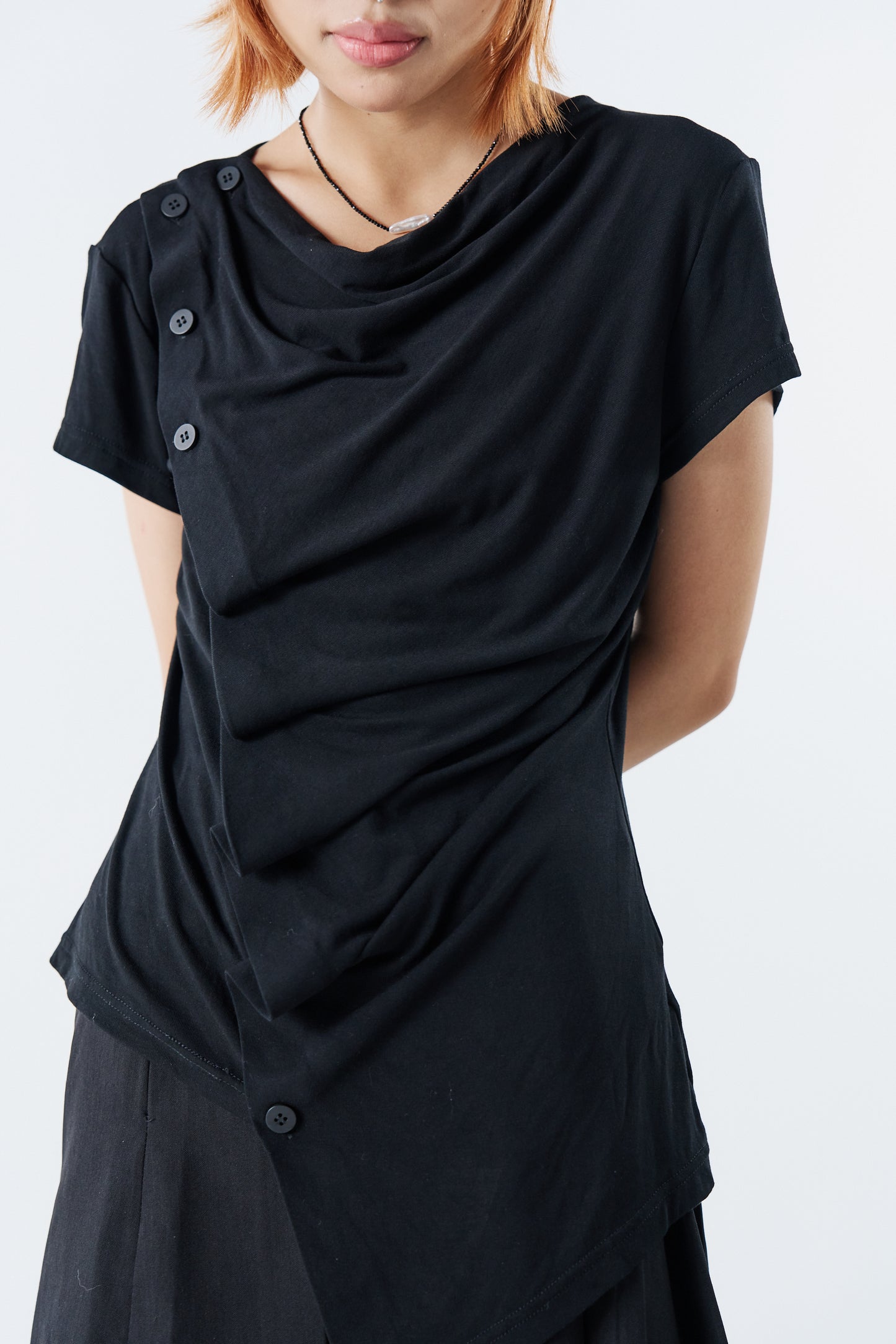 Drape Noir Top