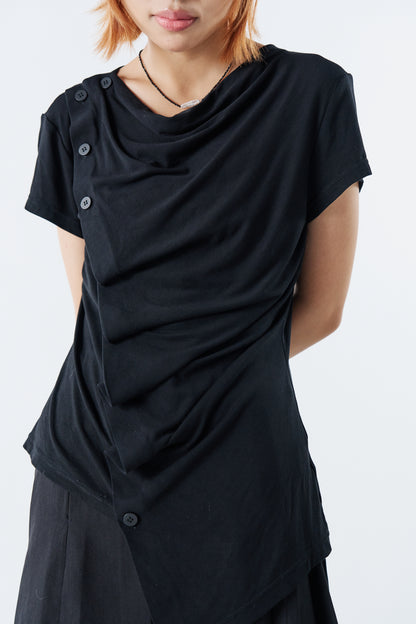 Drape Noir Top