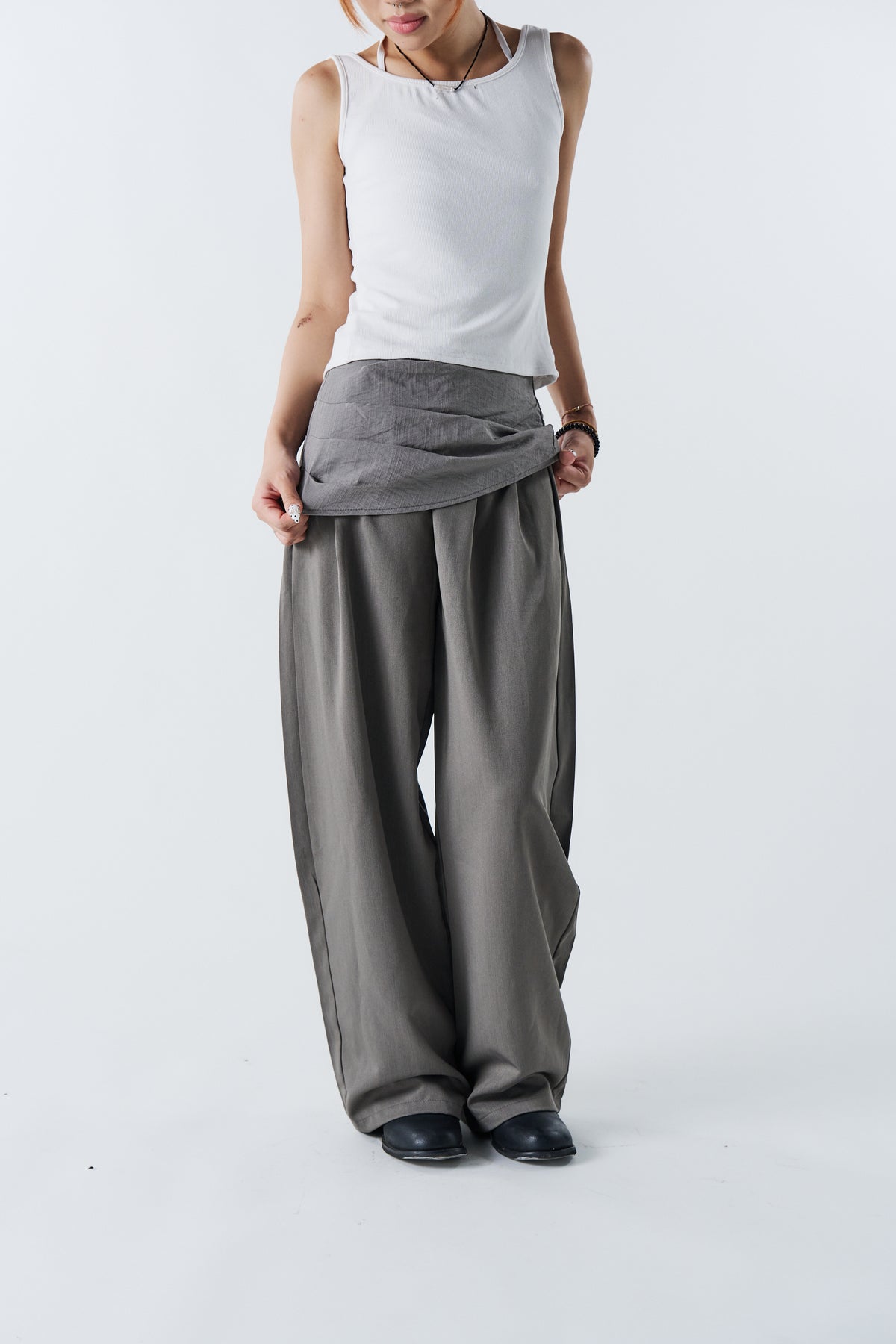 Noir Draped Pants