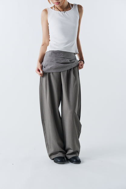Noir Draped Pants