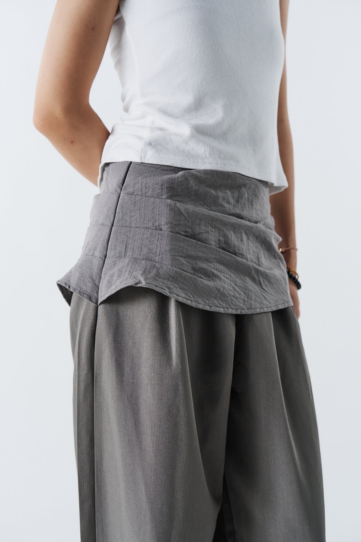 Noir Draped Pants