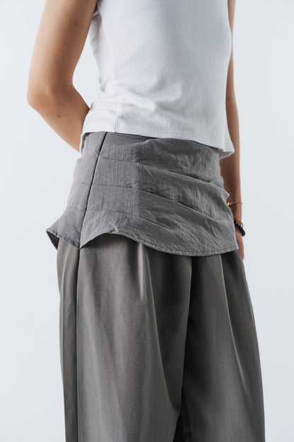 Noir Draped Pants