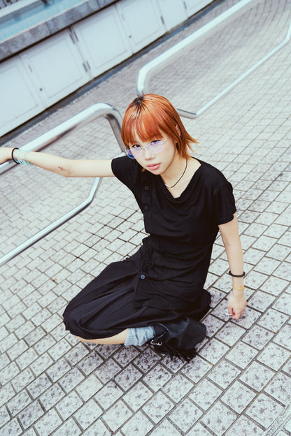 Drape Noir Top