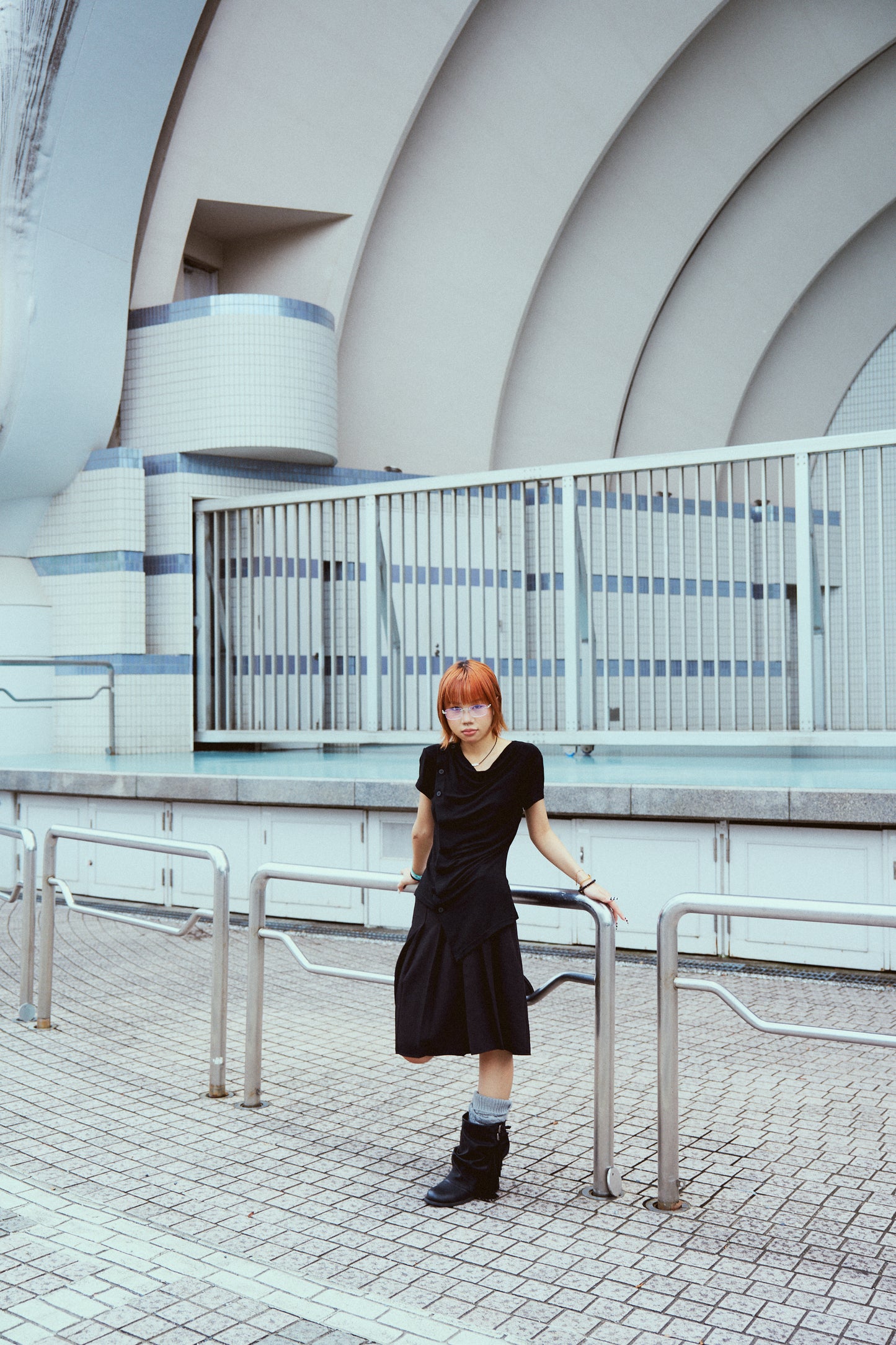 Drape Noir Top